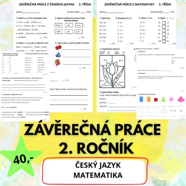 Závěrečné opakování - ČJ, MAT 2. ročník