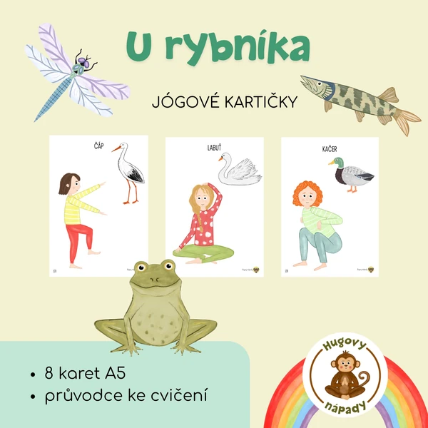 Jógové kartičky - U rybníka 