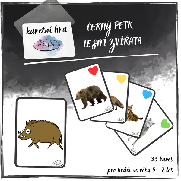 Černý Petr - Lesní zvířata