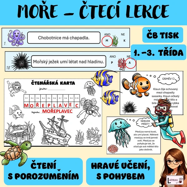 ČTENÁŘSKÁ LEKCE - MOŘE 