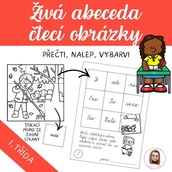 ŽIVÁ ABECEDA - čtecí obrázky