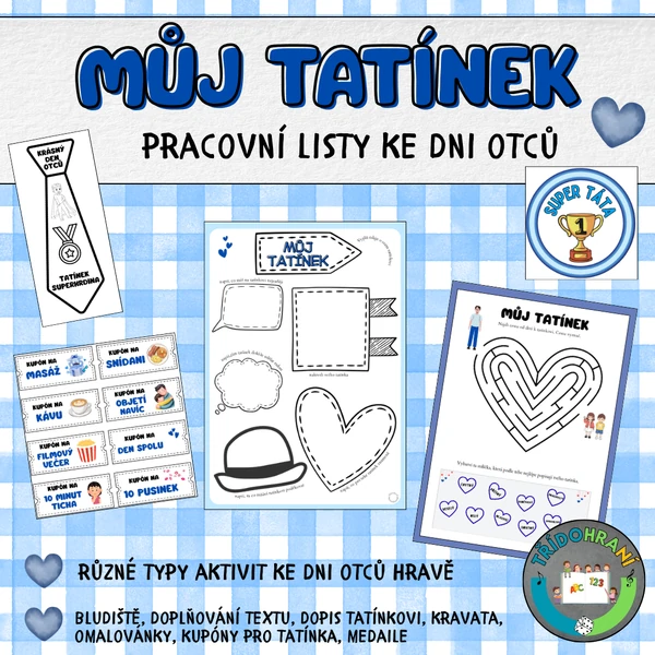 DEN OTCŮ - MŮJ TATÍNEK (pracovní listy)