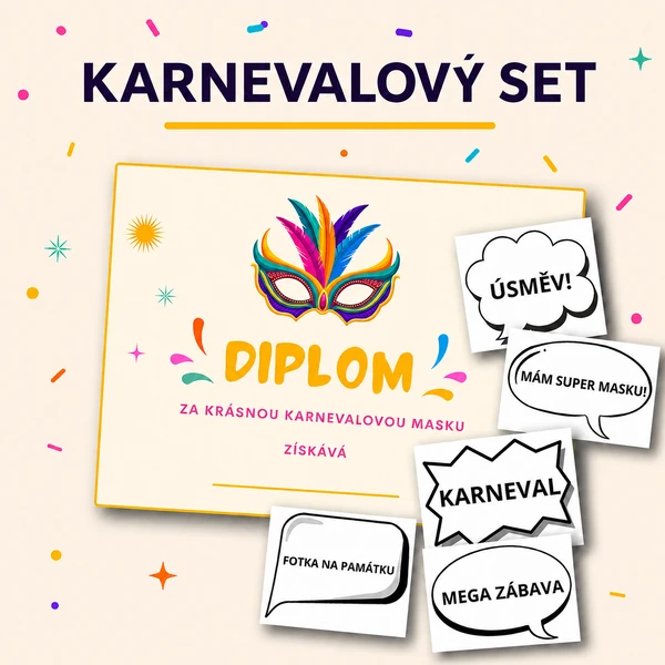 Karneval - diplom, fotorekvizity