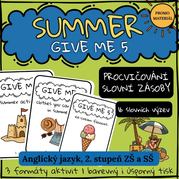 Summer GIVE ME 5 (PROMO MATERIÁL ZDARMA)