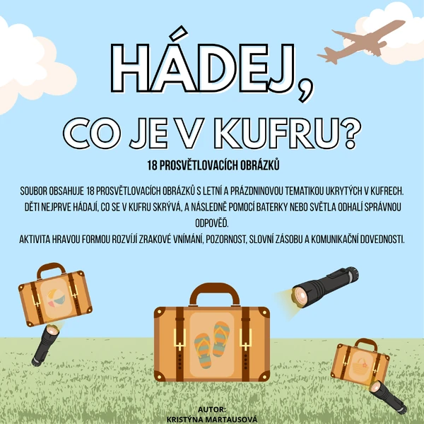 Hádej, co je v kufru 🧳 - 18 prosvětlovacích obrázků