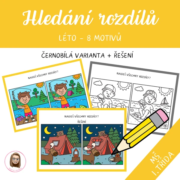 LÉTO - hledání rozdílů