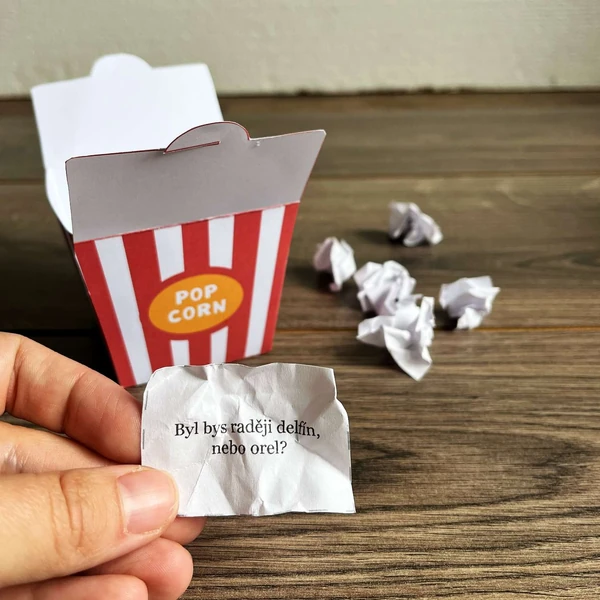 Popcorn: Buď, nebo – hravé otázky pro děti