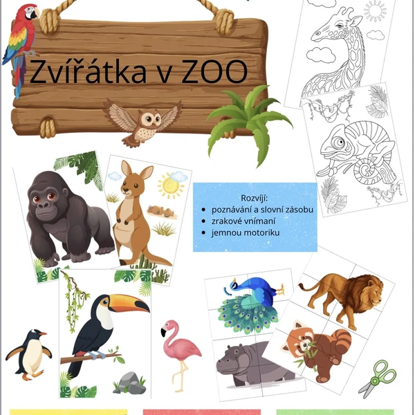 Zvířátka v zoo 🐒