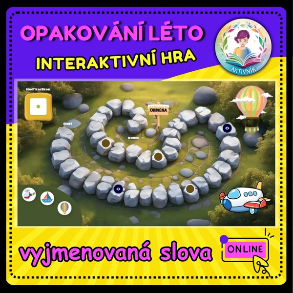 LÉTO - INTERAKTIVNÍ HRA (vyjmenovaná slova)