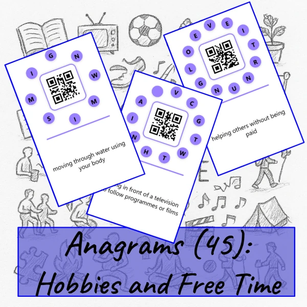 Anagrams (45) - Hobbies and Free Time