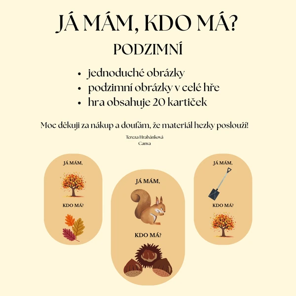 Já mám, kdo má? - podzimní