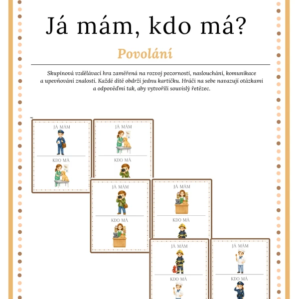 Já mám, kdo má? Povolání