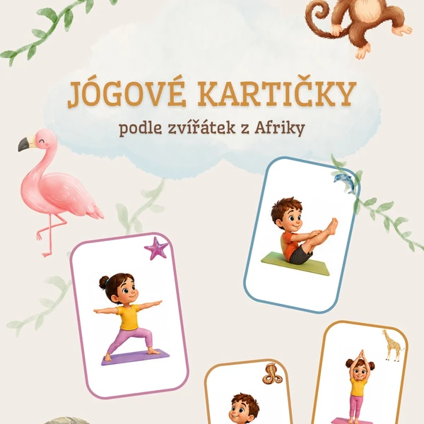 Jógové kartičky - Afrika