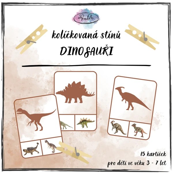 Kolíčkovaná stínů - Dinosauři