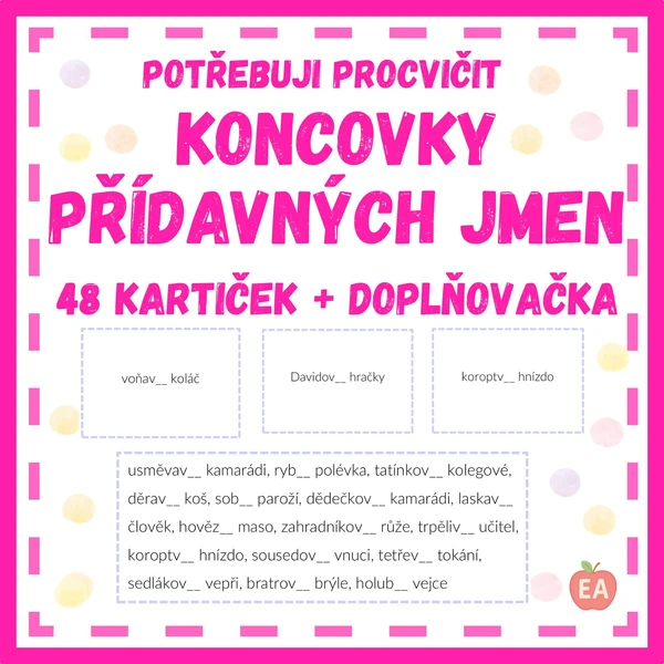 Koncovky přídavných jmen