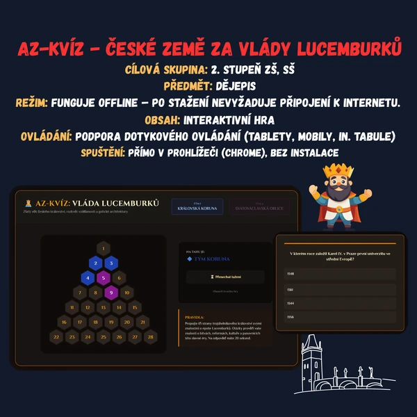 Az-kvíz - České země za vlády Lucemburků