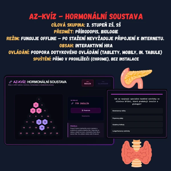 AZ-kvíz - Hormonální soustava