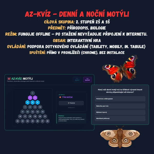 AZ-kvíz - Denní a noční motýli