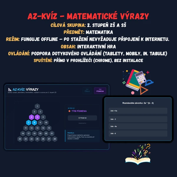 AZ-kvíz - Matematické výrazy