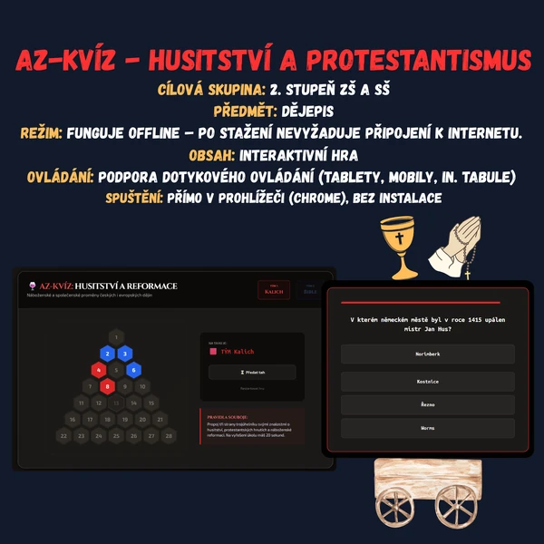 Az-kvíz - Husitství a protestantismus