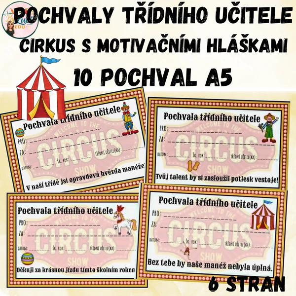 Pochvaly třídního učitele - cirkus