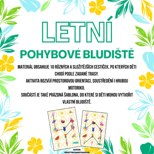 ☀️ Letní bludiště v pohybu - Vyzvi kamarády!