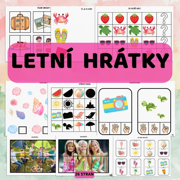 LETNÍ HRÁTKY - Soubor aktivit a pracovních listů