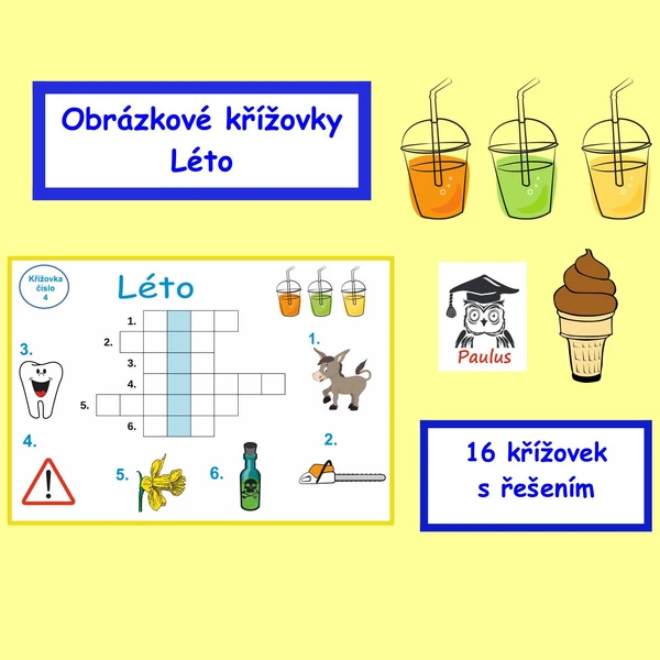 Obrázkové křížovky Léto