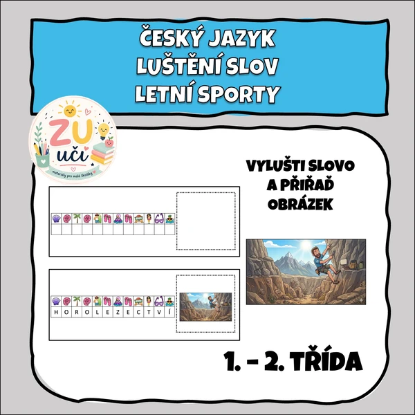 Luštění slov - Letní sporty