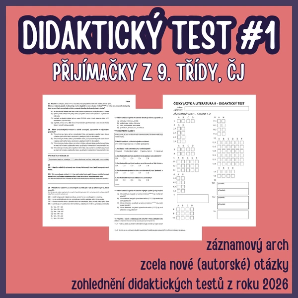 Didaktický test ČJ PZ 9 #1