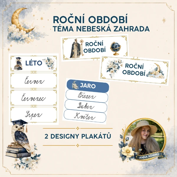 Roční období s měsíci - nebeská zahrada