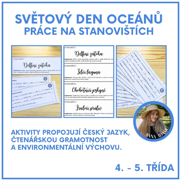 Světový den oceánů - práce na stanovištích