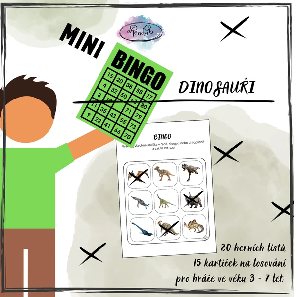 mini Bingo - Dinosauři