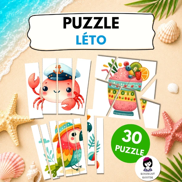 Letní puzzle | Skládačka | Léto | Prázdniny