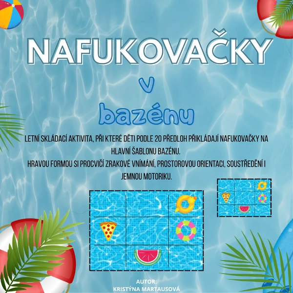 Nafukovačky v bazénu – Skládání podle předlohy 🏖️💦