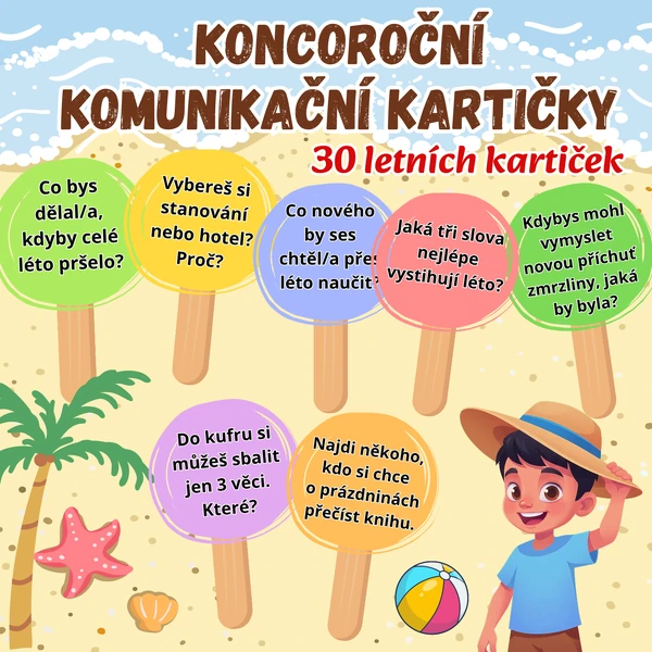 Koncoroční komunikační kartičky/letní kartičky