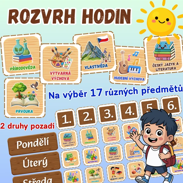 Rozvrh hodin, Výzdoba třídy