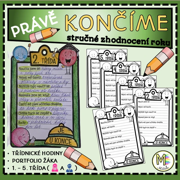 PRÁVĚ KONČÍME - aneb školní rok je u konce - s veselými kuličkami