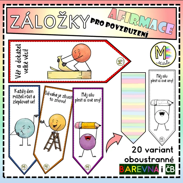 ZÁLOŽKY - AFIRMACE pro povzbuzení