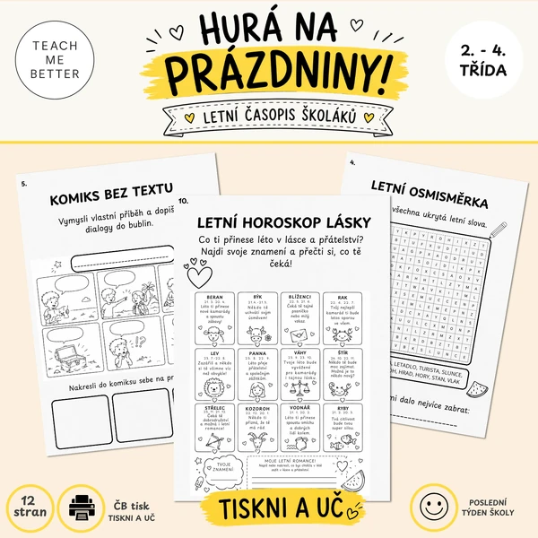 Hurá na prázdniny - letní časopis plný aktivit