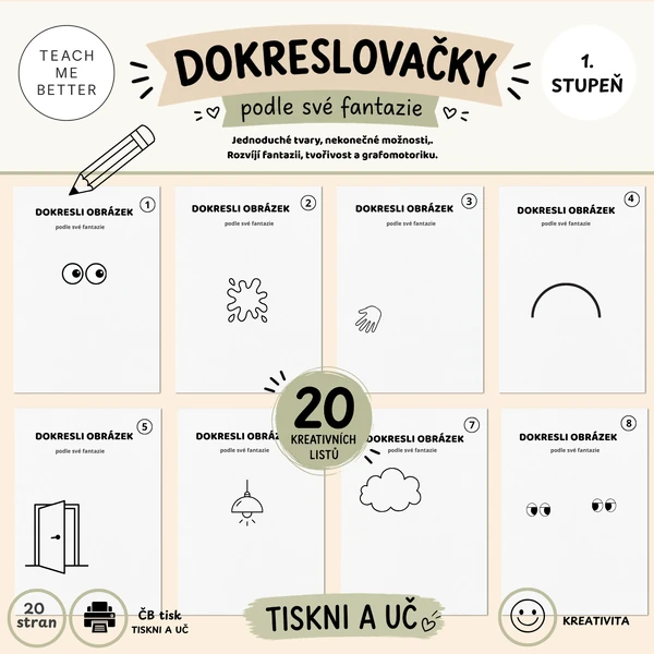 Dokreslovačky - podle své fantazie