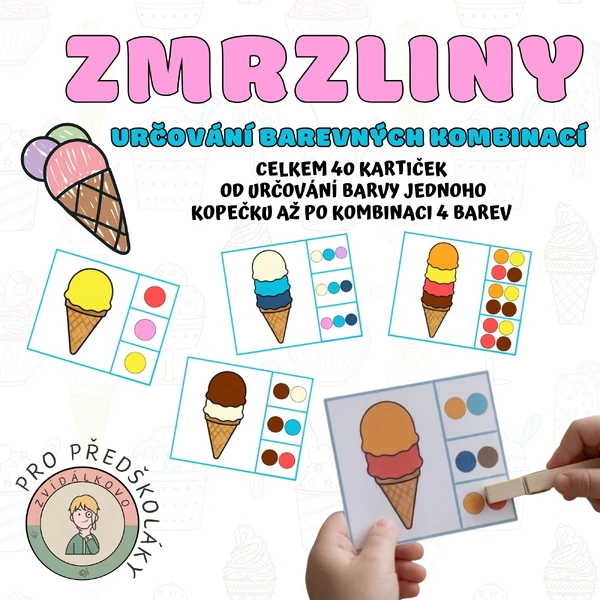 Zmrzliny - určování barevných kombinací