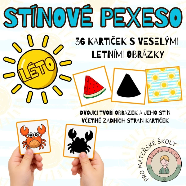 Léto - stínové pexeso