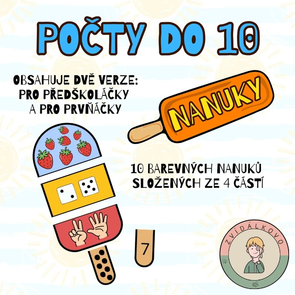 Letní počty do 10 - nanuky
