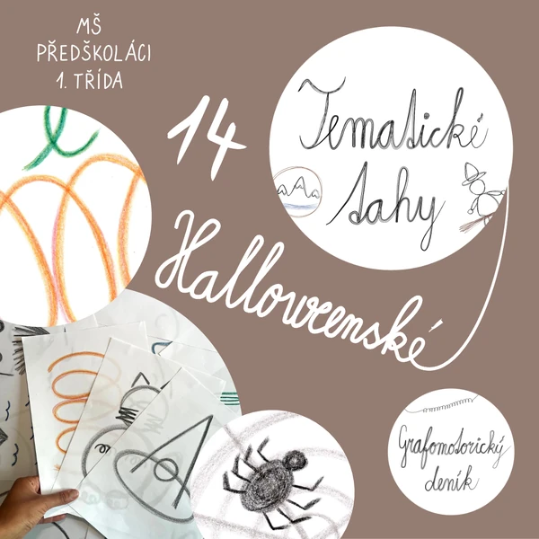 HALLOWEENSKÉ – Kresby s grafomotorickými prvky