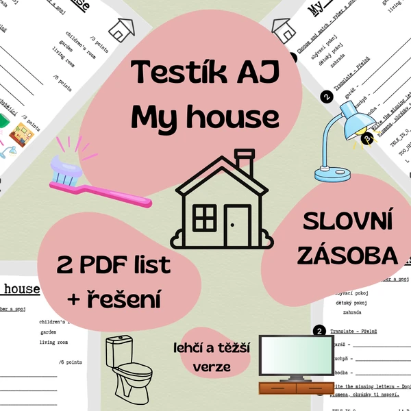 My house - opakování slovní zásoby 3. ročník AJ