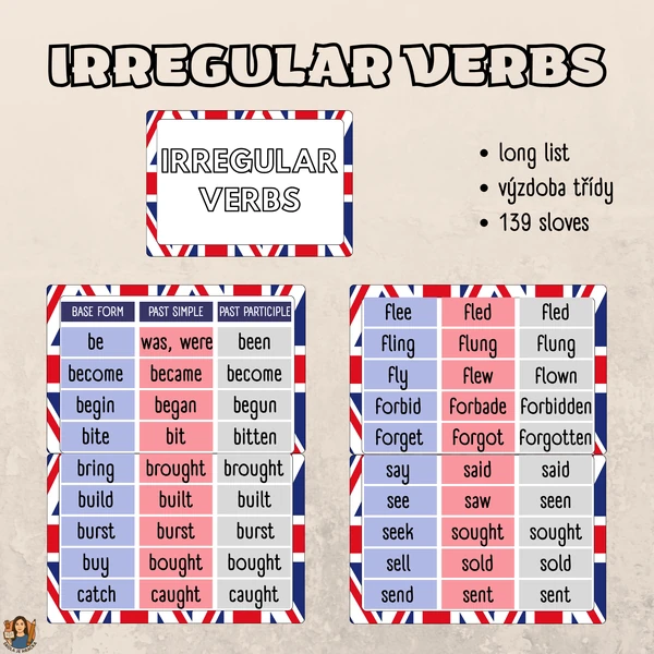 Irregular verbs - long list