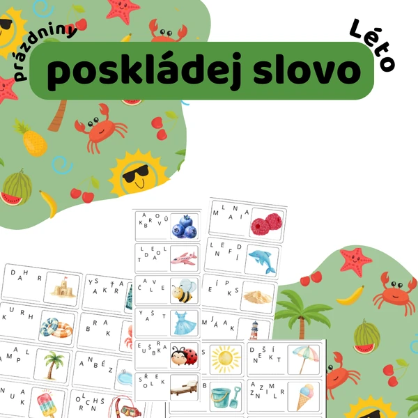 Poskládej slovo - LÉTO