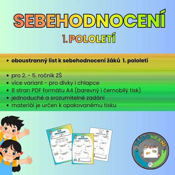 SEBEHODNOCENÍ - 1. pololetí
