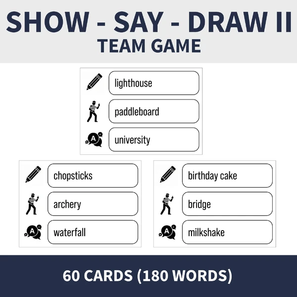 SHOW, SAY, DRAW II (týmová hra)
